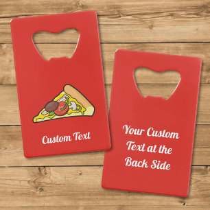 Pizza Snede Creditkaart Flessenopener