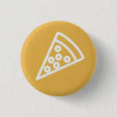 Pizza Snede Knop Ronde Button 3,2 Cm (Voorkant)
