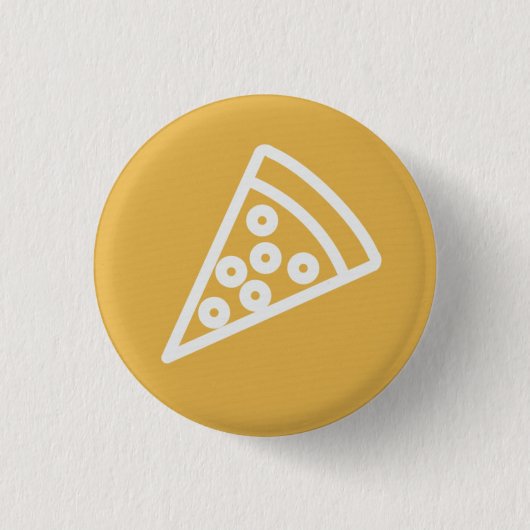 Pizza Snede Knop Ronde Button 3,2 Cm (Voorkant)