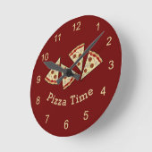 Pizza Sneden Wandklok (Hoek)