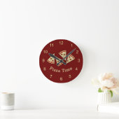 Pizza Sneden Wandklok (Huis)
