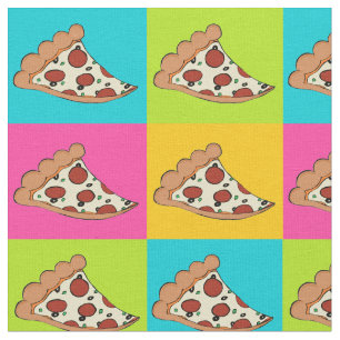 Pizza snijdt betegeld weefsel stof