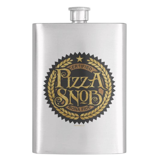 Pizza Snob - grappige pizza liefhebber Flacon (Voorkant)