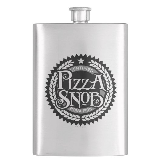 Pizza Snob - grappige pizza liefhebber Flacon (Voorkant)