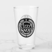 Pizza Snob - grappige pizza liefhebber Glas (Achterkant)