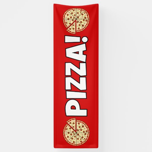 Pizza. Spandoek (Verticaal)