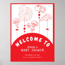 Pizza Special Delivery Baby Shower Verwelkoming