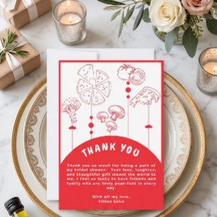 Pizza Speciale Bezorging Baby Shower Bedankkaart