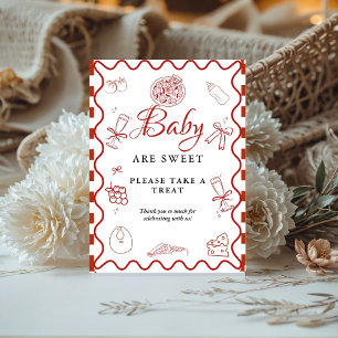 Pizza speciale bezorging baby shower Favor bord Reclamebord Met Voetstuk