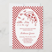 Pizza Speciale Bezorging Baby Shower Kaart (Voorkant)
