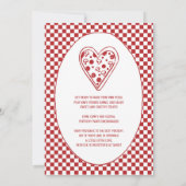 Pizza Speciale Bezorging Baby Shower Kaart (Achterkant)