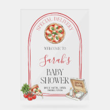 Pizza Speciale Bezorging Baby Shower Welkom