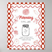 Pizza speciale deliv Ouderschap tips Jar Baby show Poster (Voorkant)