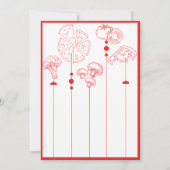 Pizza speciale levering Baby shower Bedankkaart (Achterkant)