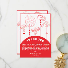 Pizza speciale levering Baby shower Bedankkaart