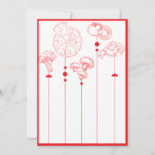 Pizza speciale levering Baby shower Kaart (Achterkant)