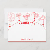 Pizza speciale levering Baby shower leeg Bedankkaart (Voorkant)