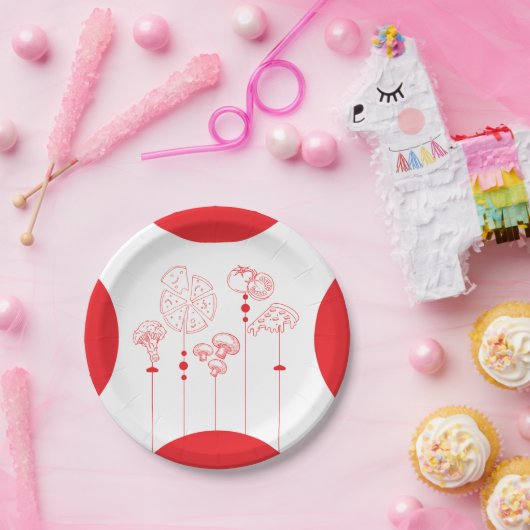 Pizza speciale levering Baby shower Papieren Bordje (Feest)