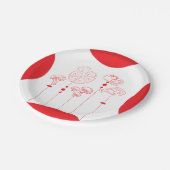 Pizza speciale levering Baby shower Papieren Bordje (Gekanteld)