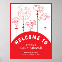 Pizza speciale levering Baby shower Welkom