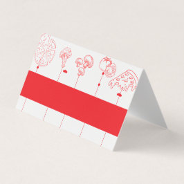 Pizza Speciale Levering Blanco Plaats Kaart