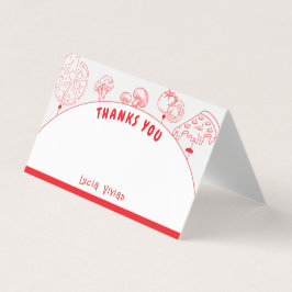 Pizza speciale levering Dank u blanco Kaart