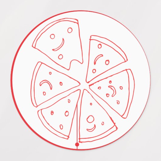 Pizza speciale levering labels (Design 2)