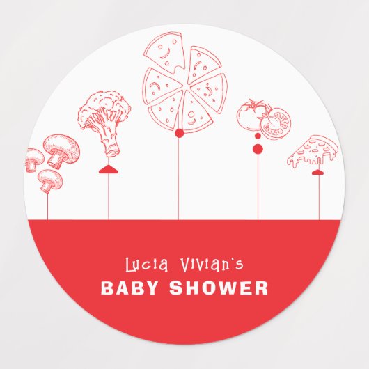 Pizza speciale levering labels (Design 1)