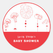 Pizza speciale levering ronde sticker (Voorkant)