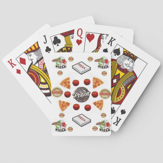 Pizza speelkaartendek pokerkaarten (Achterkant)
