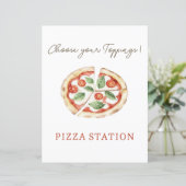 Pizza Station Aangepast Tafelbord (Staand voorkant)