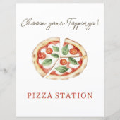 Pizza Station Aangepast Tafelbord (Voorkant)