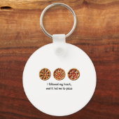 Pizza Sticker Sleutelhanger (Voorkant)