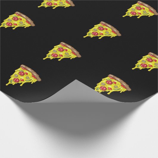 Pizza Stück Salami Cadeaupapier (Hoek)