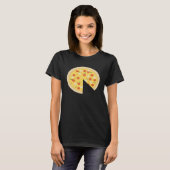 pizza stuk plak ontbrekende vader zoon schattig t-shirt (Voorkant volledig)