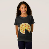 pizza stuk plak vermist vader zoon grappig Schatti T-shirt (Voorkant volledig)
