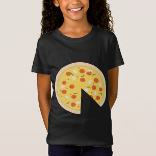 pizza stuk plak vermist vader zoon grappig Schatti T-shirt