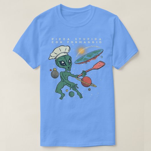 Pizza stupida con formaggio t-shirt (Design voorkant)