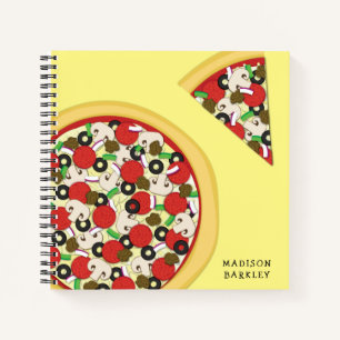 Pizza Supreme Combo Cute Kinder Food Notitieboek