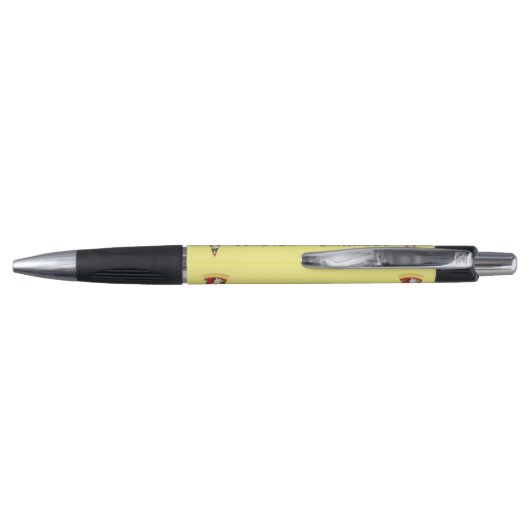 Pizza Supreme Combo Cute Kinder Food Pens met naam Pen (Achterkant)