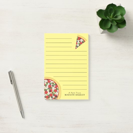 Pizza Supreme Combo Cute Kinder Food Post-it® Notes (Kantoor)