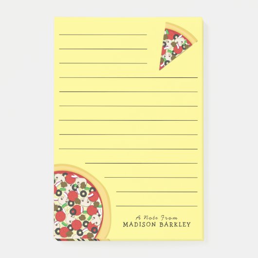 Pizza Supreme Combo Cute Kinder Food Post-it® Notes (Voorkant)