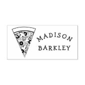 Pizza Supreme Combo Leuke Kinder Voedselnaam Rubberstempel (Afrduk)