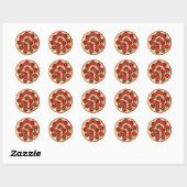Pizza Supreme Ronde Sticker (Vel)