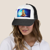 Pizza Surfing Cat Trucker Pet (In situ)