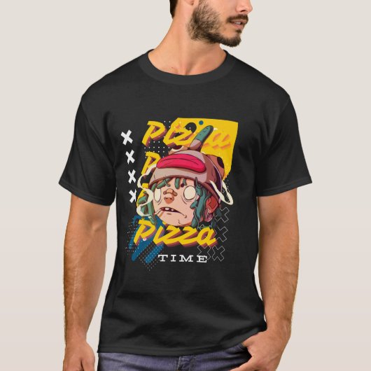 Pizza T shirt (Voorkant)