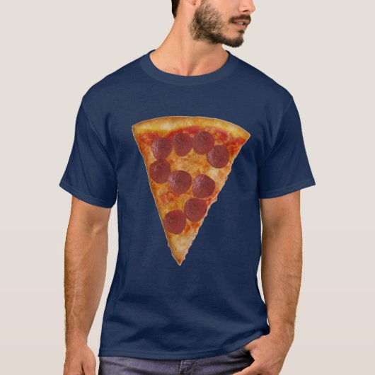 Pizza T-shirt donker (Voorkant)