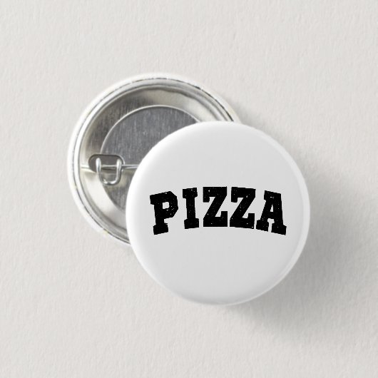 Pizza T-Shirt Trucker Ronde Button 3,2 Cm (Voorkant /achterkant)