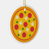 Pizza Taart Keramisch Ornament (Rechts)