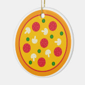 Pizza Taart Keramisch Ornament (Links)